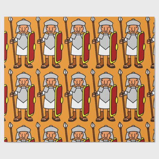古代ローマ楽しいローマ兵士ギフト ラッピングペーパー (フラット)
