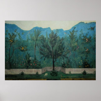 古代ローマ美術/フレスコ/リヴィアの家/ ポスター