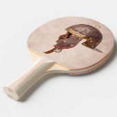 古代ローマ軍隊のヘルメット 卓球ラケット (正面アングル)