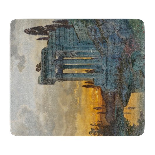 古代ローマ遺跡のある南イタリアの見解 カッティングボード (正面)