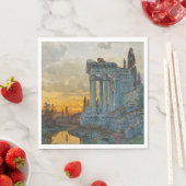 古代ローマ遺跡のある南イタリアの見解 スタンダードランチョンナプキン (インサイチュ)