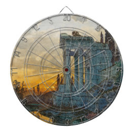 古代ローマ遺跡のある南イタリアの見解 ダーツボード