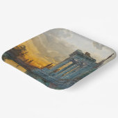 古代ローマ遺跡のある南イタリアの見解 ペーパープレート (傾斜あり)