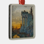 古代ローマ遺跡のある南イタリアの見解 メタルオーナメント (右)