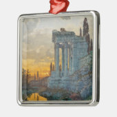 古代ローマ遺跡のある南イタリアの見解 メタルオーナメント (左)