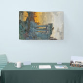 古代ローマ遺跡のある南イタリアの見解 横断幕 (トレードショー)