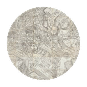 古代ローマ、イタリアの地形図 カッティングボード