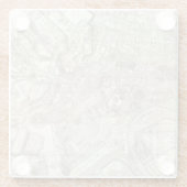 古代ローマ、イタリアの地形図 ガラスコースター (裏面)