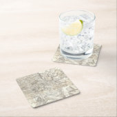 古代ローマ、イタリアの地形図 スクエアペーパーコースター (インサイチュ)