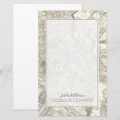 古代ローマ、イタリアの地形図 便箋 (正面/裏面)