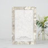 古代ローマ、イタリアの地形図 便箋 (スタンド正面)