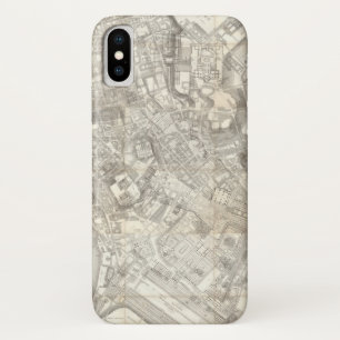 古代ローマ、イタリアの地形図 iPhone X ケース