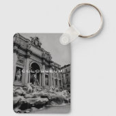 古代ローマ・コロッセオ、歴史的ローマ旅行 キーホルダー (裏面)