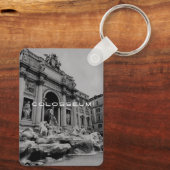古代ローマ・コロッセオ、歴史的ローマ旅行 キーホルダー (裏面)