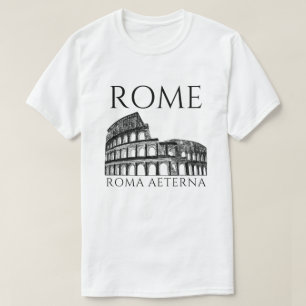 古代ローマ・コロッセオ、歴史的ローマ旅行 Tシャツ