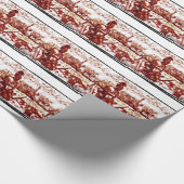 古代ローマ-海軍艦隊は来ています ラッピングペーパー (角)