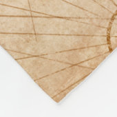 古代ヴィンテージの世界地図図世界図  フリースブランケット (角)