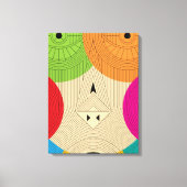 古代三角形 キャンバスプリント (正面)