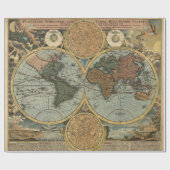 古代世界のヴィンテージの地図作成の古い地図 ラッピングペーパー (フラット)
