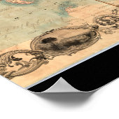 古代世界地図4 ポスター (角)