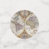古代世界地図 コンフェッティ (スモール正面)