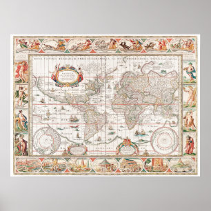 古代世界地図 ポスター