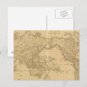 古代世界地図 ポストカード (正面/裏面)