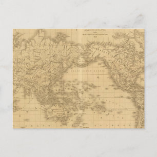 古代世界地図 ポストカード
