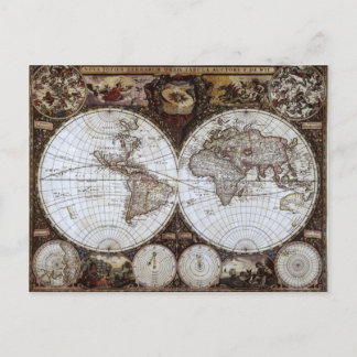 古代世界地図 ポストカード