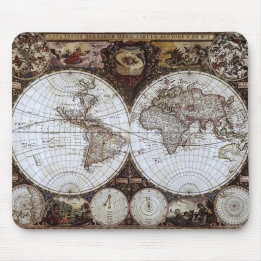 古代世界地図 マウスパッド (正面)
