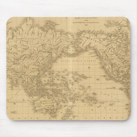 古代世界地図 マウスパッド (正面)