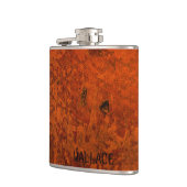 古代中世革装丁本カバー フラスク (左)