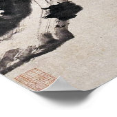 古代中国のの絵画、自然、鳥 ポスター (角)
