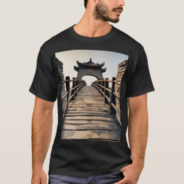 古代中国のパイファンと石橋 Tシャツ