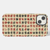古代中国の夏台本デザイン iPhoneケース (裏面横)