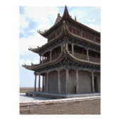 古代中国の建物 フォトプリント (正面)