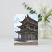 古代中国の建物 ポストカード (スタンド正面)