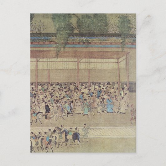 古代中国の試験待ち ポストカード (正面)