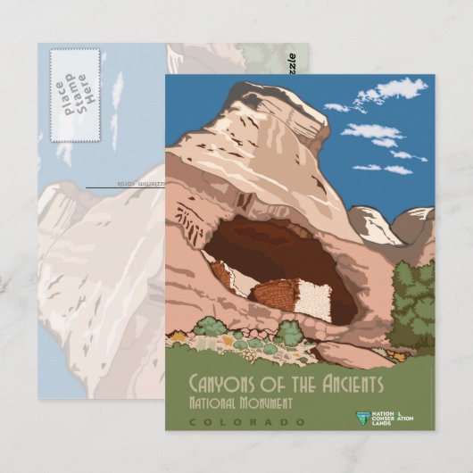 古代人の峡谷 ポストカード (正面/裏面)