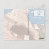 古代人の峡谷 ポストカード (裏面)