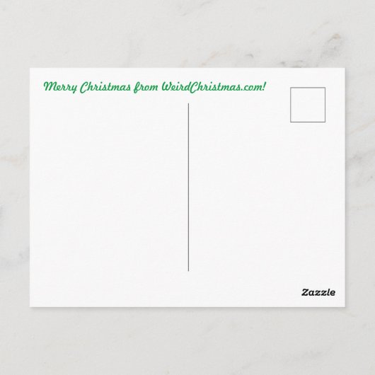 古代人を研究しているクリスマスカード恐竜 ポストカード (裏面)