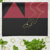 古代人 – 部族の芸術 キッチンタオル (折り畳み)