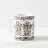 古代伝説:巨大な鳥と部族のテント コーヒーマグカップ (正面左)