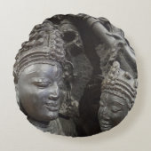 古代像の円枕 ラウンドクッション (正面)