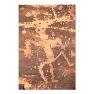 古代先住民アメリカズニリザードマンペトログリフ フォトプリント           