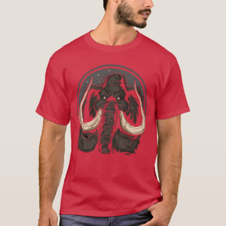 古代動物マンモス ギフト Tシャツ