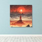 古代包まれた帆布 キャンバスプリント (インサイチュ (ウッドフロア))