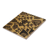 古代化石魚 タイル (側面)