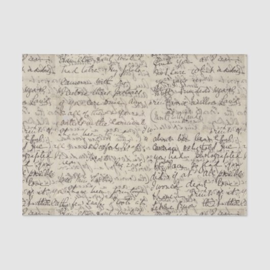 古代原稿の書道のヴィンテージのプリント 薄葉紙 (正面)