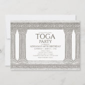 古代史の誕生日パーティー招待状（カラム付き） 招待状 (正面)